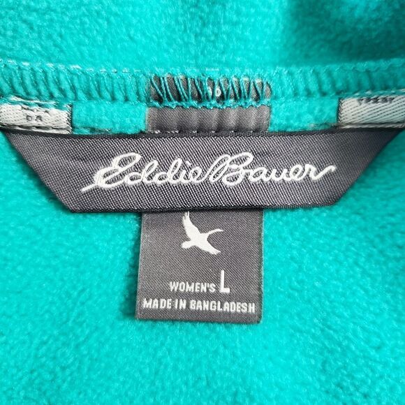 Eddie Bauer Teal Blue Abstract Design Hard Shell Jacket - Picture 5 of 6